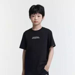 내셔널지오그래픽 키즈 K252UTS901 베이직 반팔티 CARBONBLACK 843229