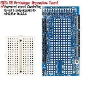 메가 2560 r3 proto 프로토 타입 쉴드 v3.0 확장 개발 보드 + 미니 pcb 브레드 170 arduino diy 용 타이 포