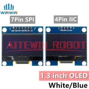 1.3인치 OLED 모듈 SPI/IIC I2C 통신 흰색/파란색 128X64 SH1106/SSD1306 LCD 디스플레이 1.3