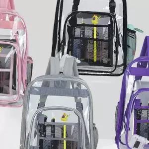 투명 백팩 3color 학생백팩 pvc투명백팩
