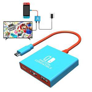 닌텐도용 PDOBQ 스위치 도크 도킹 스테이션, 트래블 호환 덱 / SWITCH1 갖춘 USB3.0 TV 휴대용 HDMI2.0 포트를 60HZ 4K 스팀 어댑터 OLED, 지원 모드