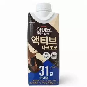 [웰빙창고] 하이뮨 프로틴 밸런스 액티브 다크초코 330ml 24입