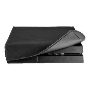 EXTREMERATE PS4 콘솔용 블랙 수평 더스트 부드럽고 안감 커버, 방수 깔끔한 방지 슬리브 긁힘 커버 프로텍터 가드,