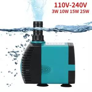 110V-240V 물고기 탱크 물 분수 펌프 필터 3W 10W 15W 25W 매우 조용한 잠수정 연못 수족관 워터