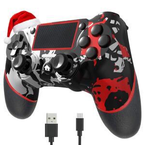 PS4 /SLIM /PRO /WINDOWS PC와 호환되는 잭, 오디오 3.5MM 무선 패드, WHITE) 케이블(FLAME 액시스 식스 컨트롤러, 터치 충전 YUYU 모션 컨트롤,