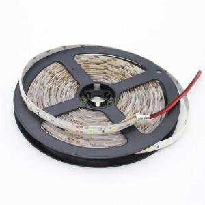 DC 12V 5M 300led RGB LED 스트립 SMD 2835 블루 레드 그린 옐로우 화이트 웜 유연한 리본 테이프 램프 다