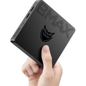 Bmax 미니 PC B1 Pro 인텔 제미니 레이크 N4000(최대 2.6GHz), 8GB LPDDR4 128GB eMMC 지원 M.2 SSD 확장(512GB / 2TB), 4K 듀얼 디스플레이 2.4G 5G WiFi 및 BT4.2 가정/사무실용 데스크톱 컴퓨터