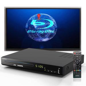 블루레이 DVD 플레이어, 간편한 연결 및 사용자 친화적인 풀 HD 블루레이 디스크 플레이어 CD 플레이어, HDMI 출력, HDD 및 USB 재생 지원 1080P 홈 시어터 DVD 플레이어