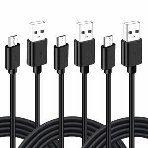XBOX ONE 컨트롤러용 SIOCEN 3PACK 10FT 케이블, PS4 코드, 충전기 S/X 슬림 듀얼쇼크 컨트롤러 USB 코드 엘리트 동기화 4 충전 PLAYSTATION 게임, 마이크로 데이터