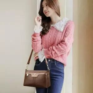 [다잇템]여자 앤드리아 페이크레더 데일리 미니멀 토트백