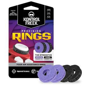KONTROLFREEK PRECISION RINGS | 플레이스테이션 4 (블랙 ONE, 컨트롤러용 에임 XBOX 및 어시스트 스커프 프로 (PS4), 컨트롤 모션 XBX, /퍼플) PS5, 스위치