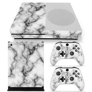 XBOX ONE S 슬림 콘솔용 유광 2 컨트롤러 커버 비닐 / 스킨 (카모플라주 스티커 랩 데칼 마블) 보호