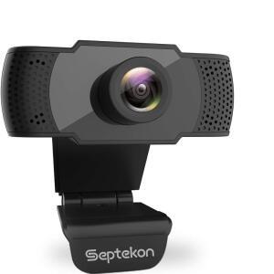 SEPTEKON 마이크가 있는 1080P HD 웹캠, /TV용 카메라, 회의, /데스크톱 게임용 PC 웹 캠 USB 스트리밍 통화, 컴퓨터 /맥 노트북