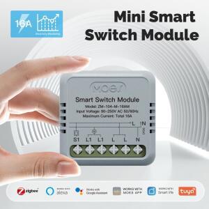 MOES Tuya ZigBee 스마트 스위치 모듈 전기 소비 모니터 타이머 Diy 차단기 전등 1 갱 지원 Alexa Google