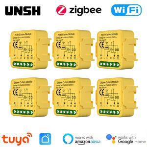 Tuya 스마트 WiFi ZigBee 커튼 커튼 스위치 모듈 롤러 셔터 전기 전동 지원 블라인드 Alexa Google Home Al