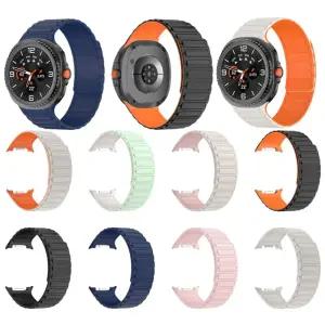 워치8클래식 46mm 양면 스트랩 마그네틱 갤워치8 실리콘 스포츠밴드 일체형 시계줄