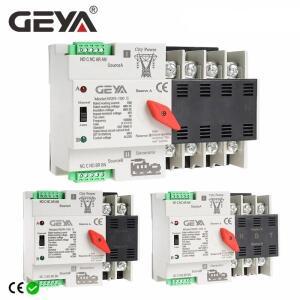 GEYA W2R ATS 110V 220V PC 이중 전원 자동 전송 스위치 63A 100A 가정용 5060Hz