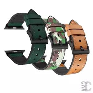 애플워치5 세대 40mm 44mm 실리콘레더 심플 스티치 가죽 스마트워치 스트랩 밴