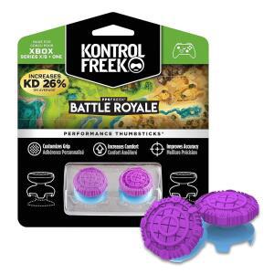 KONTROLFREEK FPS FREEK BATTLE ROYALE XBOX 컨트롤러용 X 퍼플 | 2개(돔) 및 썸스틱 퍼포먼스 볼록 ONE 시리즈 하이라이즈