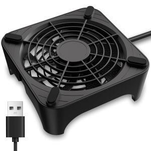 GSCOLER X1 USB 냉각 팬, 18DB 플레이스테이션, 포함, 고속 휴대용 XBOX, 앰프, 적합한 DVR, 케이블 120MM 등에 내장 라우터, 초저소음 수신기, 캐비닛 컴퓨터