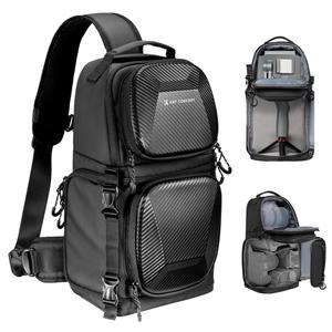 K&F CONCEPT 카메라 슬링 백 크로스바디 백 하드쉘 카메라 숄더 백팩 DSLR /SLR /미러리스 카메라 케이스 사진 가방 사진 작가용