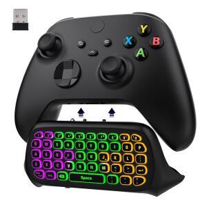 MOKO XBOX ONE 컨트롤러용 RGB 백라이트 S 키보드, 무선 2.4G /S, 수신기 챗패드 X 포함, 키패드, 액세서리 시리즈 /ELITE용