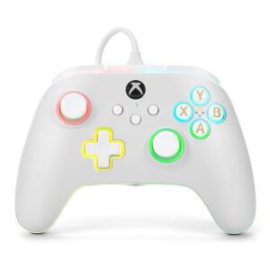 파워에이 어드밴티지 XBOX SERIES X|S용 유선 비디오 컨트롤러 게임 10/11과 화이트, ONE 컨트롤러, WINDOWS 같습니다 라이선스는 게임패드, 및 다음과 작동하며, 함께 공식