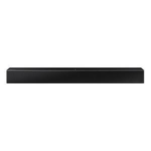 삼성 돌비 오디오 /DTS 2.0 채널 사운드바, 내장 우퍼 - 블랙 - 블루투스 및 NFC(HW-T400)를 통한 음악 스트리밍 지원