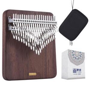 LINGTING KALIMBA 42키 솔리드 월넛 우드 LT 크로매틱 MBIRA 엄지 K42W 선물 위한 피아노 초보자 위스퍼러 성인 전문가를 핑거