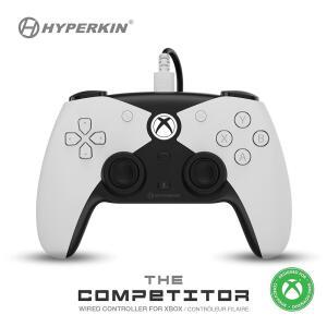 하이퍼킨, 홀 효과 조이스틱 및 임펄스 정밀도 - 유선 트리거가 X|S, 대칭 XBOX 컨트롤러; 경쟁사 SERIES 공식 있는 PC용 레이아웃 ONE 흰색 D-PAD 라이선스