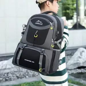남녀공용 산행 여행 60L 대용량 아웃도어 백팩 남자등산가방 주머니등산가방 아웃도어백팩