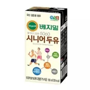 정식품 베지밀 5060 시니어 두유 190ml 72개
