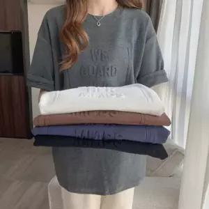 박스티 반팔티셔츠 빅사이즈반팔티 입체 여름반팔 여성티셔츠 오버핏 여름 롱