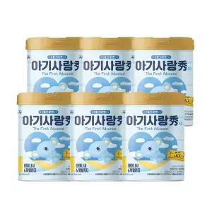 [국민행복] 남양 아기사랑 수 캔분유 800g 1단계 6캔