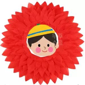 우주스쿨 카네이션 머리띠 인간 가정의달 어버이날 스승의날 자이언트 대왕