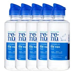 바슈롬 리뉴 후레쉬 렌즈 세정액 120ml X 5개