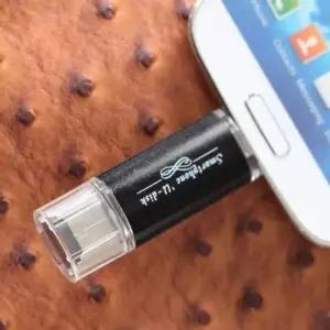 [룽스_63]스마트폰 SD카드리더기 OTG USB 카드리더기 검정