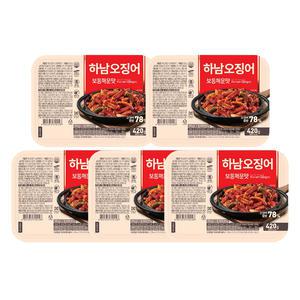 하남오징어 보통매운맛, 420g, 5개