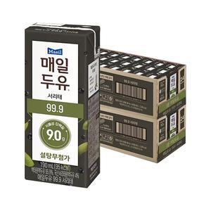 매일두유 99.9 서리태 190ml, 24입, 2개