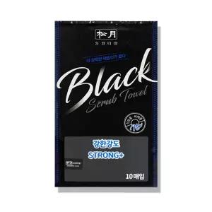송월타월 블랙때밀이 10매입 강도 70 x 1개 / 때수건
