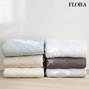 플로라 모달프렌치 부드러운 고정밴딩 침대패드 SS Q K EK 6colors