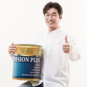 우드케어 비전 오일스테인 16L 소부신나 에폭시바닥시공 불투명 녹막이페인트 광명단 포리빠데 셀프 소광제