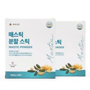 매스틱분말 스틱 3g x 30포 2box  HACCP 인증제품 백세식품