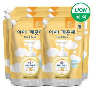 [라이온코리아]아이깨끗해 폼 핸드워시 대용량 1.8L 스파우트(순) 8개