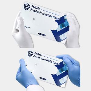 ForSafe 니트릴 파우더프리 장갑 5g 화이트 100매 병원 실험실 미용실 식품공장 조리용