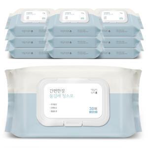 [데일리워터] 간편한장 물걸레 청소포 대형 10팩/팩당30매(총300매)