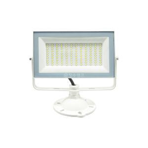 장수 LED 사각 투광등 50W 백색바디 주광색 방수 슬림형 보안등 건물 외벽 옥상 수목 투사등 현장 작업등