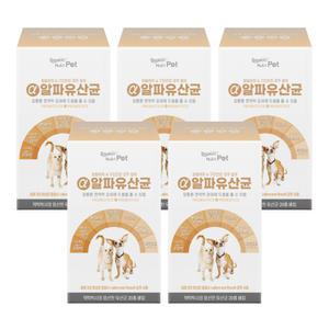 알파유산균 강아지 고양이 반려동물 영양제 충치억제 소화효소 60억 생균 4세대 포스트바이오틱스