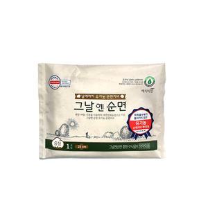 예지미인 유기농생리대 그날엔순면 중형 1p x 1개