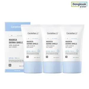 마데카 더마 쉴드 세이프 수분 선크림 50ml(SPF50+) 3개 24H자외선차단제 수분보